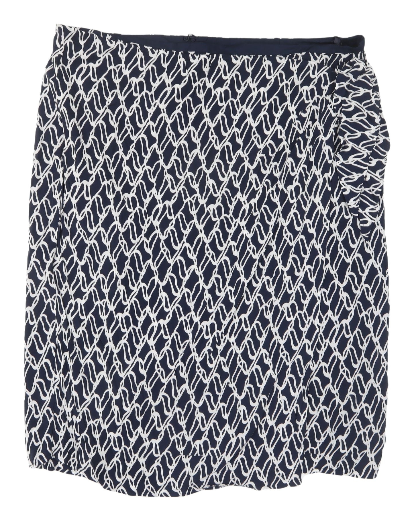 Marks and Spencer Women's Navy Geometric Pencil Skirt