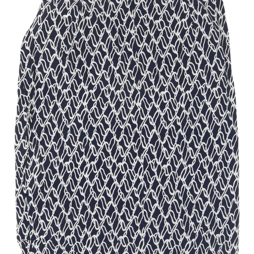 Marks and Spencer Women's Navy Geometric Pencil Skirt