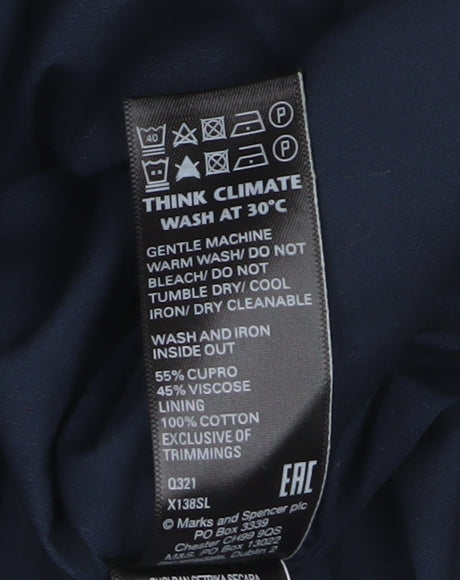 Marks and Spencer Women's Navy Geometric Pencil Skirt