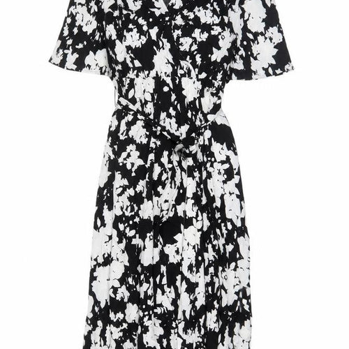 Marks and Spencer Women's Black Floral Shirt Dress