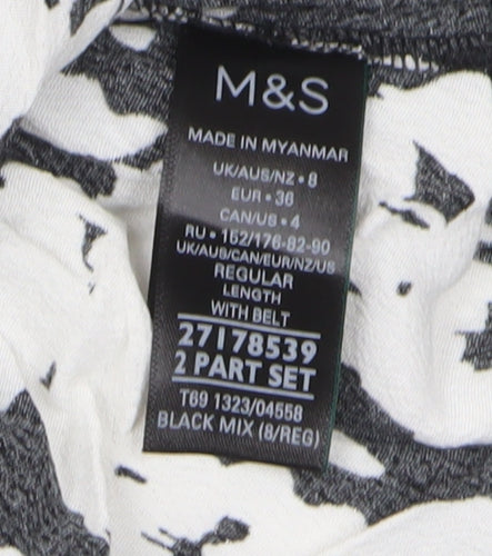 Marks and Spencer Women's Black Floral Shirt Dress