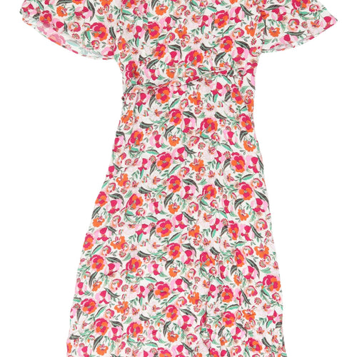 Marks and Spencer Women's Floral Wrap Dress Size 6