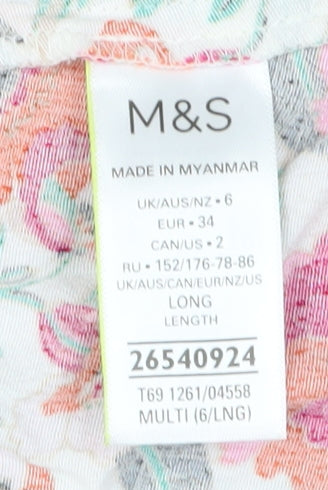 Marks and Spencer Women's Floral Wrap Dress Size 6