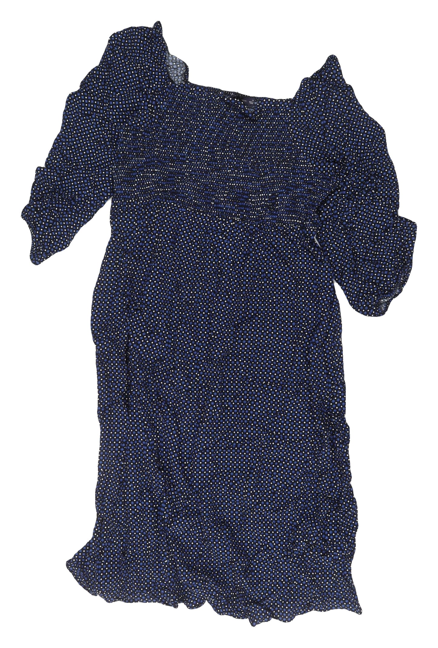 Marks and Spencer Women's Blue Fit & Flare Dress Size 20