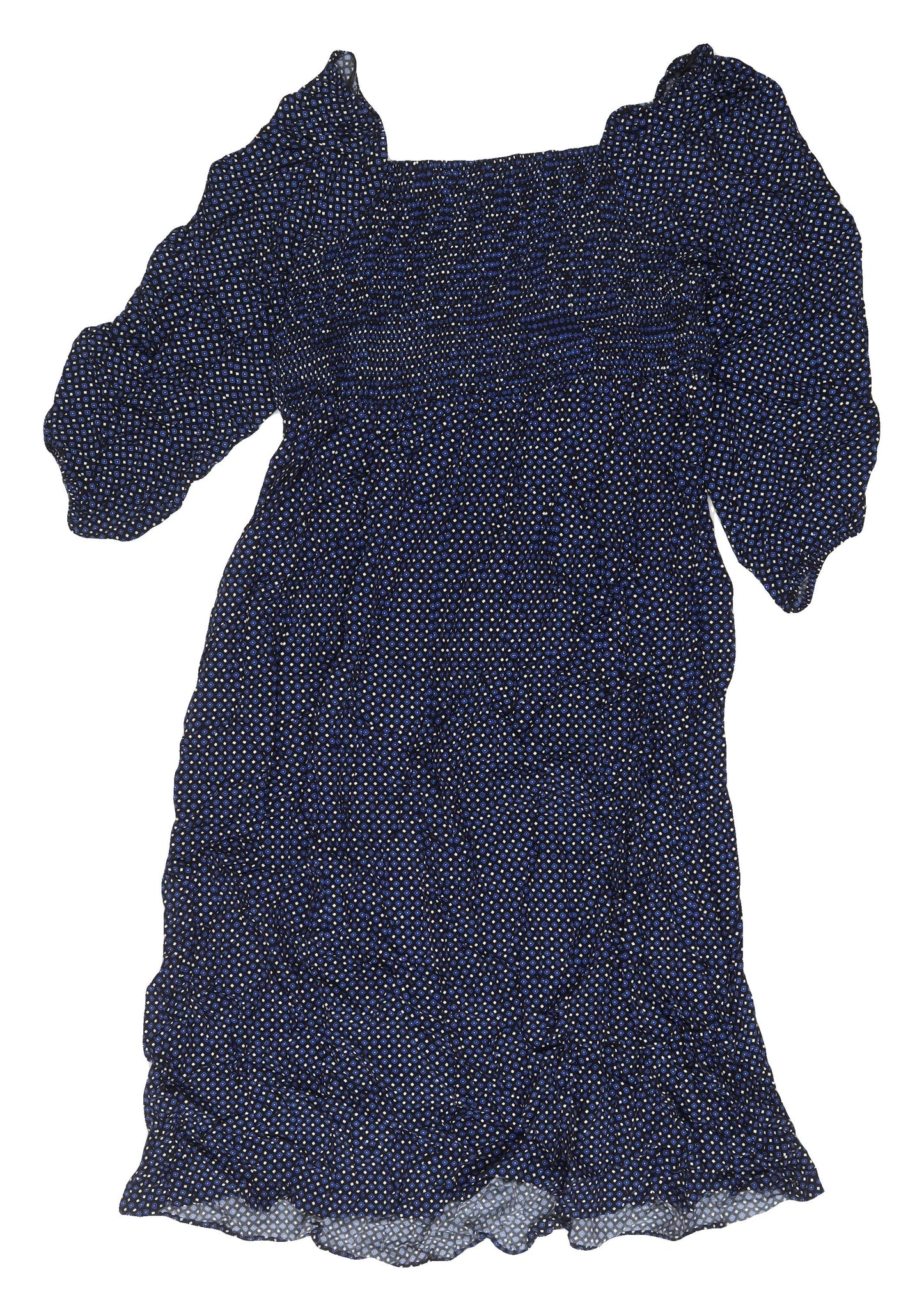 Marks and Spencer Women's Blue Fit & Flare Dress Size 20