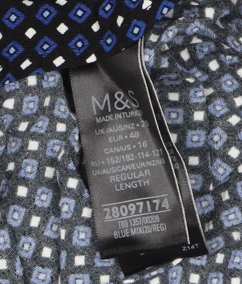 Marks and Spencer Women's Blue Fit & Flare Dress Size 20