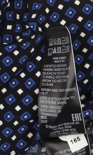 Marks and Spencer Women's Blue Fit & Flare Dress Size 20