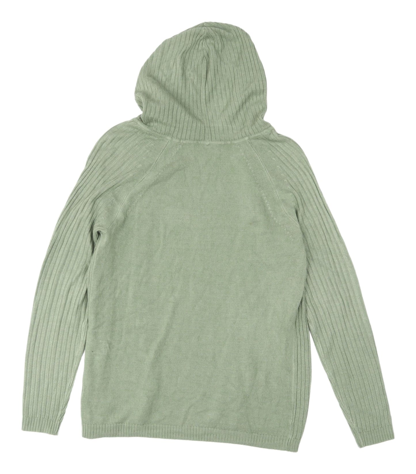 Marks and Spencer Women's Green Hooded Cardigan XS