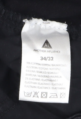 Another Influence Black Straight Jeans - Size 34