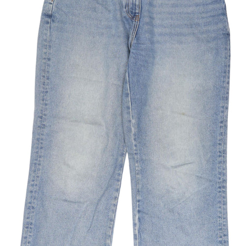 Collision Women's Blue Wide-Leg Jeans Size 10