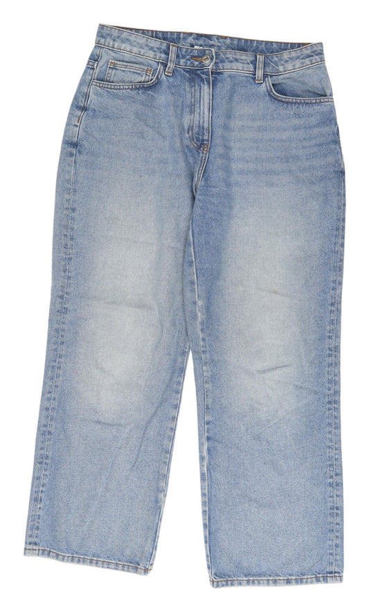 Collision Women's Blue Wide-Leg Jeans Size 10