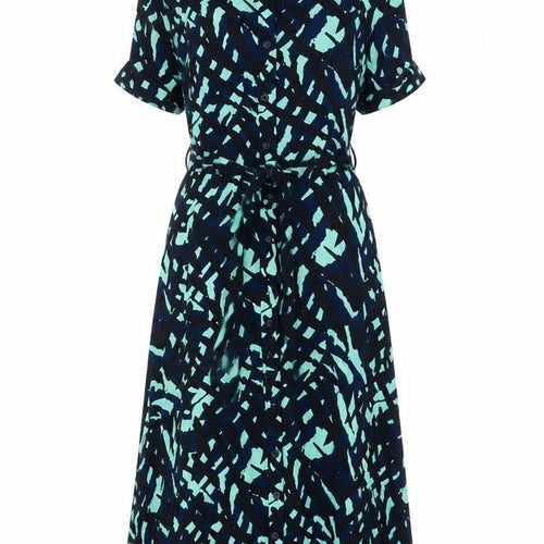 Marks and Spencer Women's Green Long Shirt Dress Size 8