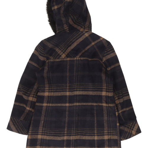 Marks and Spencer Women's Plaid Duffle Coat, Size 14