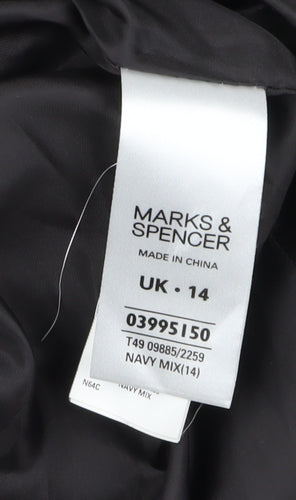 Marks and Spencer Women's Plaid Duffle Coat, Size 14
