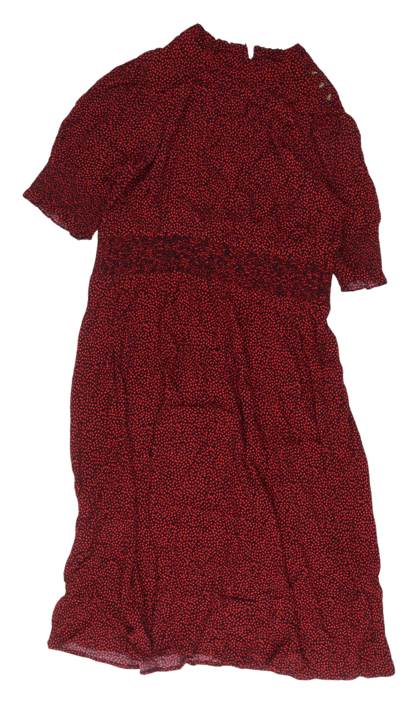 Marks and Spencer Red A-Line Midi Dress Size 22