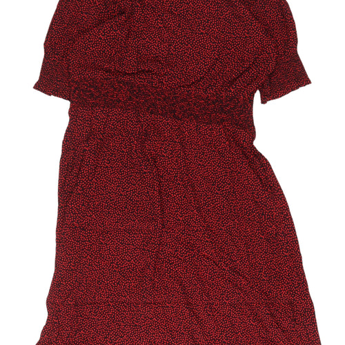 Marks and Spencer Red A-Line Midi Dress Size 22