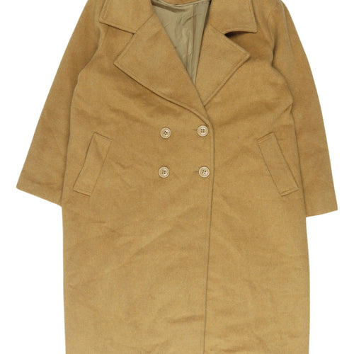 Kaleidoscope Women's Beige Long Coat UK Size 16