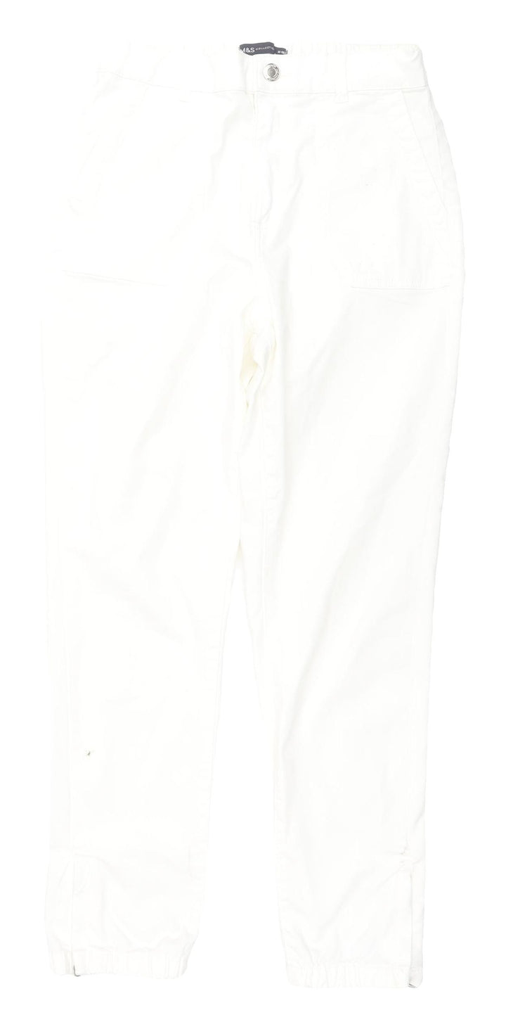 Marks and Spencer Women's Ivory Regular Fit Jeans