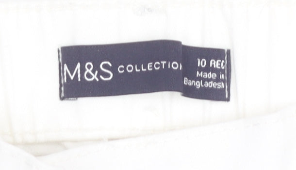 Marks and Spencer Women's Ivory Regular Fit Jeans