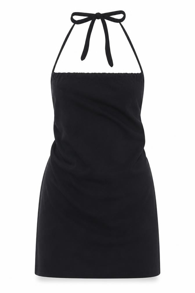 Motel Women's Black XS Halter Bodycon Dress