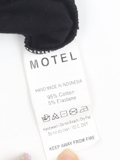 Motel Women's Black XS Halter Bodycon Dress