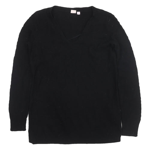GAP Women's Black V-Neck Pullover Jumper XS
