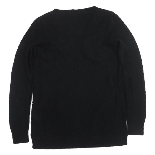 GAP Women's Black V-Neck Pullover Jumper XS