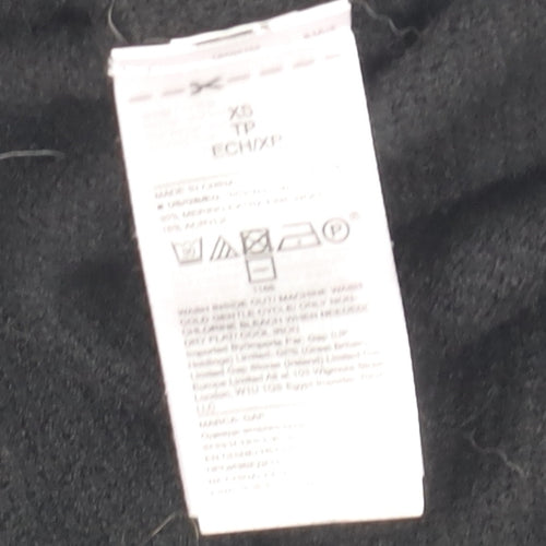GAP Women's Black V-Neck Pullover Jumper XS