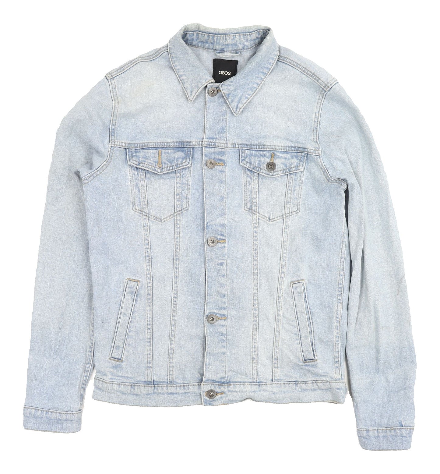 ASOS Men's Light Blue Denim Jacket Size M