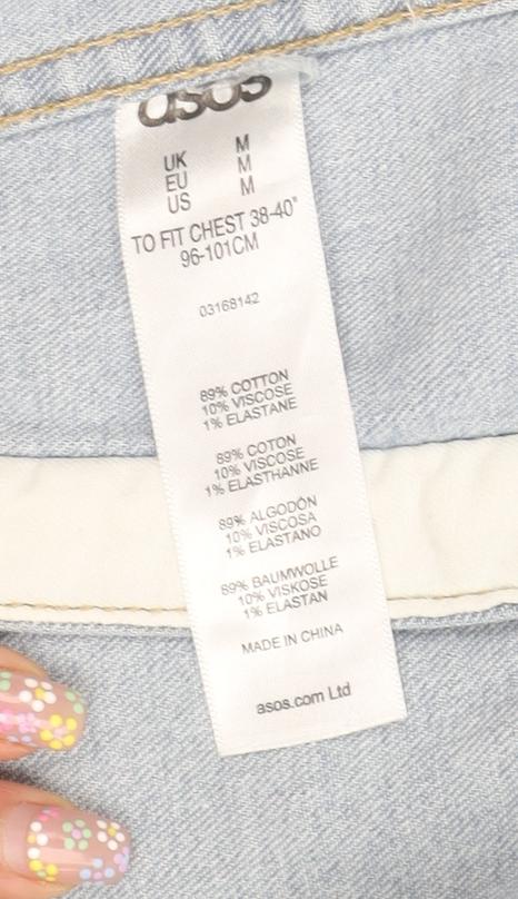 ASOS Men's Light Blue Denim Jacket Size M