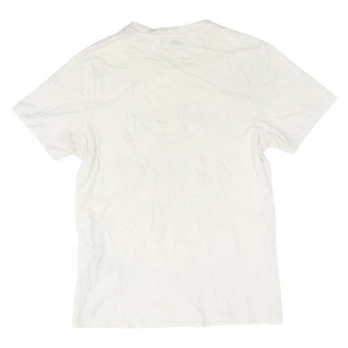 Levi's Men's White Graphic Print Cotton T-Shirt, Size S