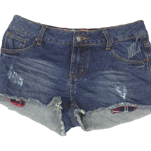 YES YES Women's Blue Cut-Off Denim Shorts Size 10