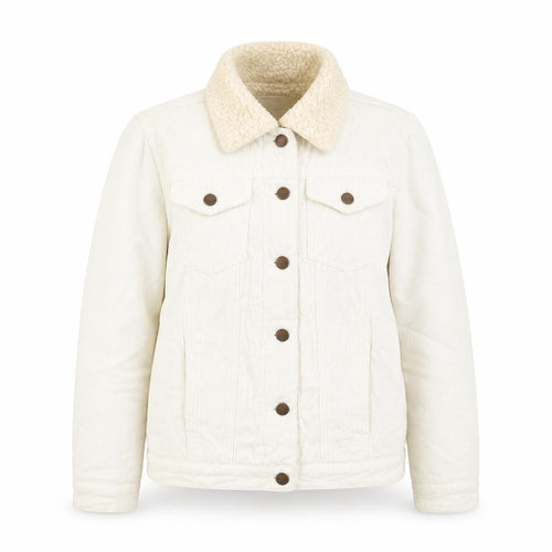 New Look Women’s White Cotton Corduroy Jacket Size 6