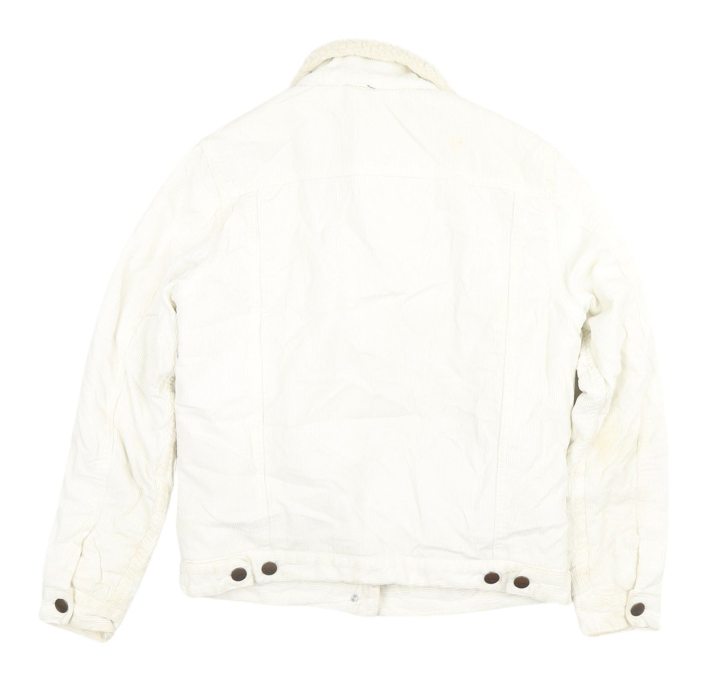 New Look Women’s White Cotton Corduroy Jacket Size 6