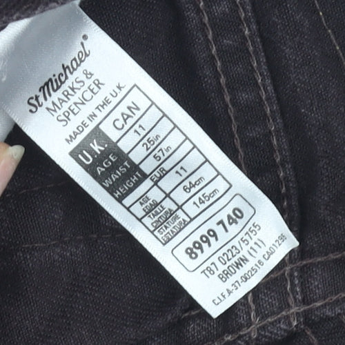 Marks and Spencer Women's Slim Brown Straight Jeans