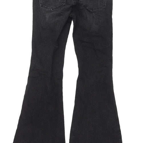 Stradivarius Women’s Black Flared Jeans Size 10