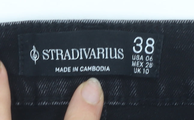 Stradivarius Women’s Black Flared Jeans Size 10