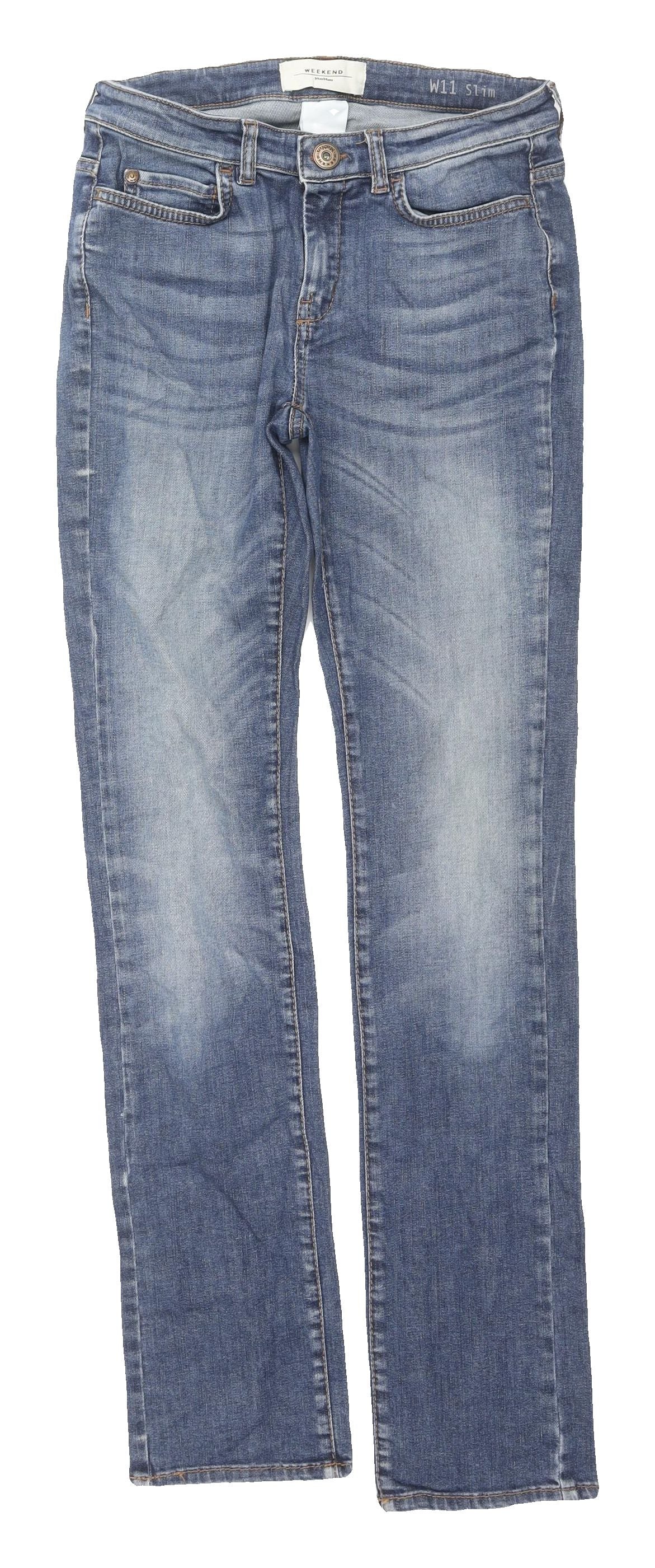 MaxMara Women's Blue Slim Jeans Size 10