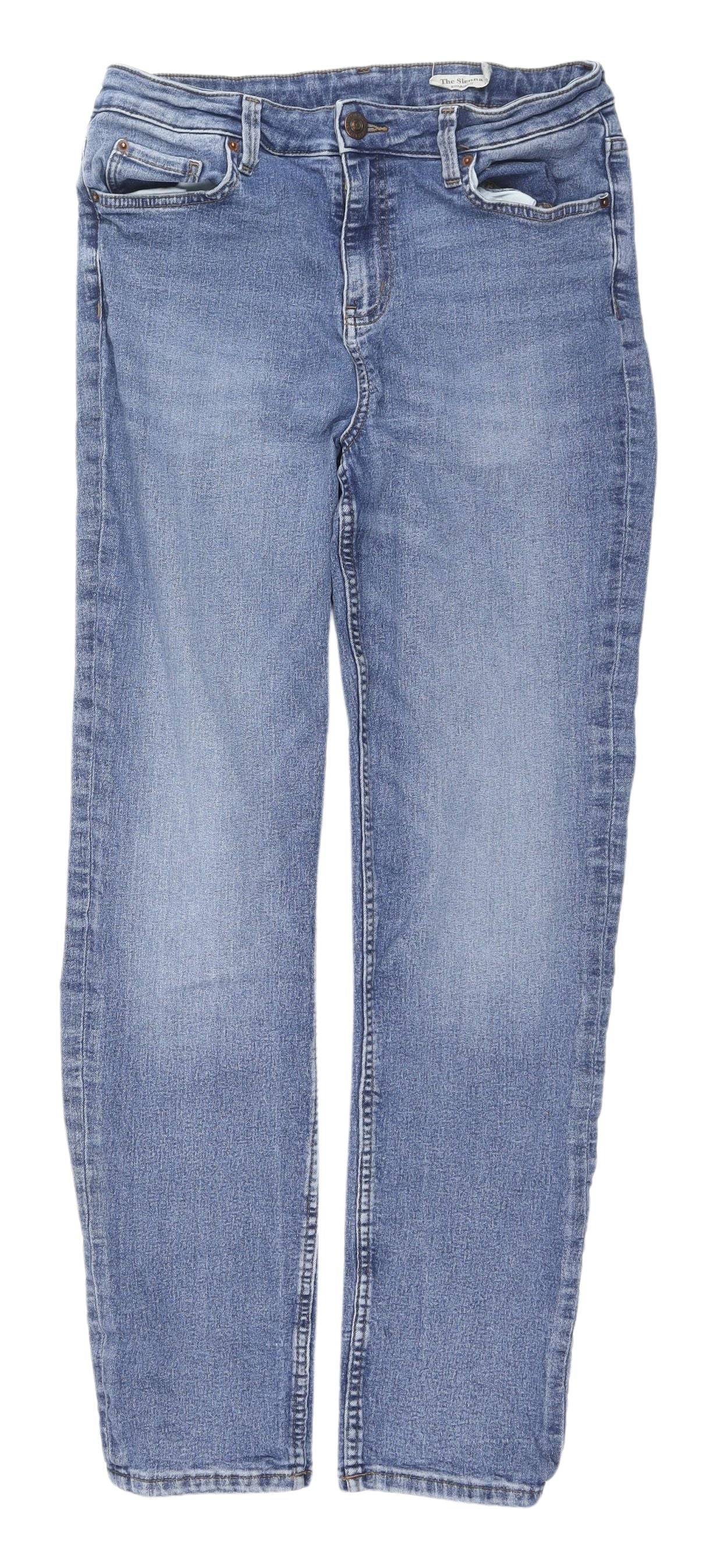 Marks and Spencer Women's Blue Straight Jeans