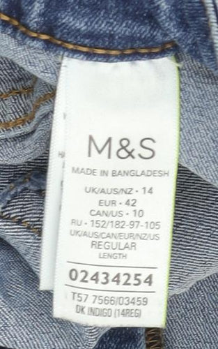 Marks and Spencer Women's Blue Straight Jeans