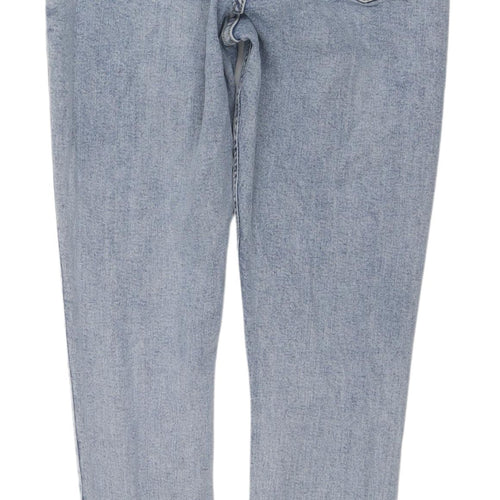 Topshop Women's Blue Skinny Jeans - Size 32