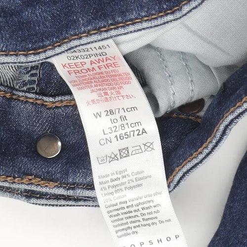 Topshop Women’s Blue Skinny Jeans Size 10