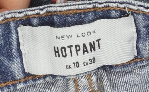 New Look Women’s Blue Hot Pants Denim Shorts Size 10