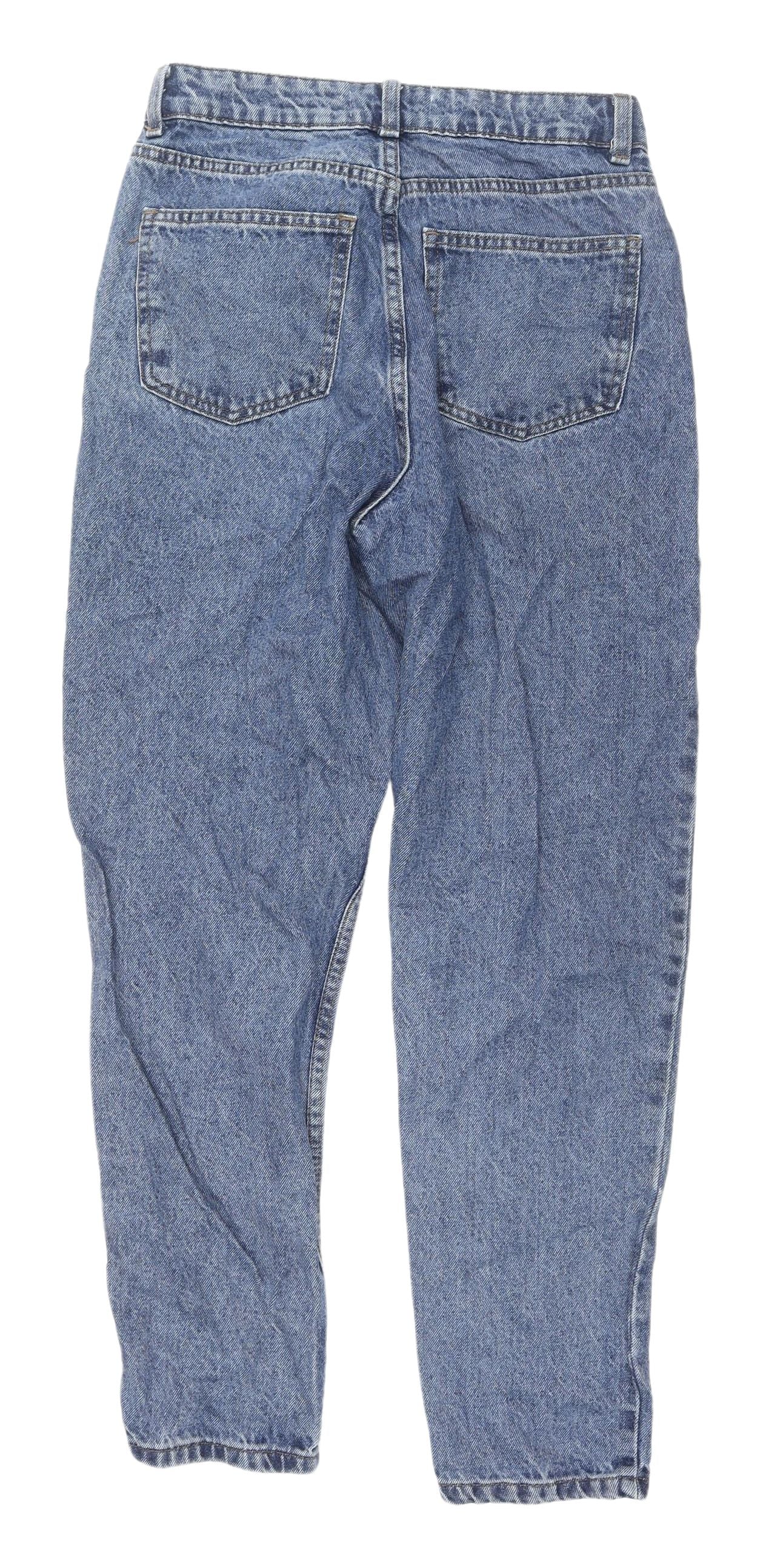 Primark Ladies Blue Mom Jeans Size 8 Relaxed Fit