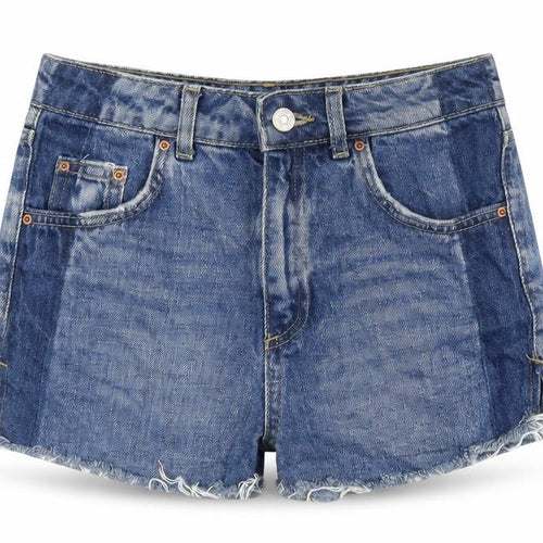 Topshop Women's Blue Cut-Off Denim Shorts UK 6