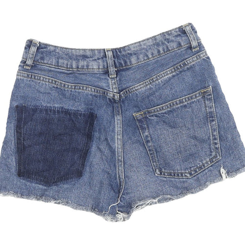 Topshop Women's Blue Cut-Off Denim Shorts UK 6