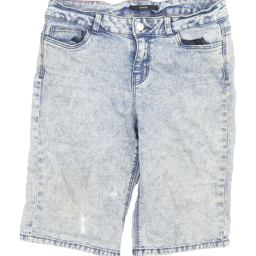 George Women's Blue Bermuda Denim Shorts