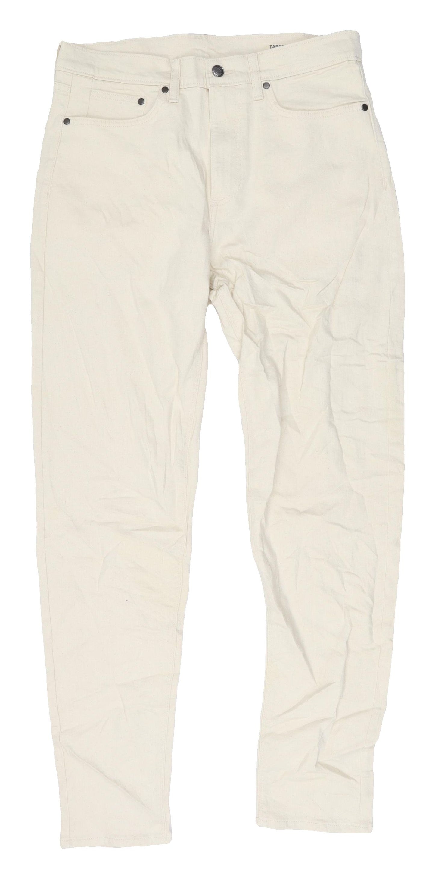 Marks and Spencer Men's Beige Straight Jeans 32 Regular Fit