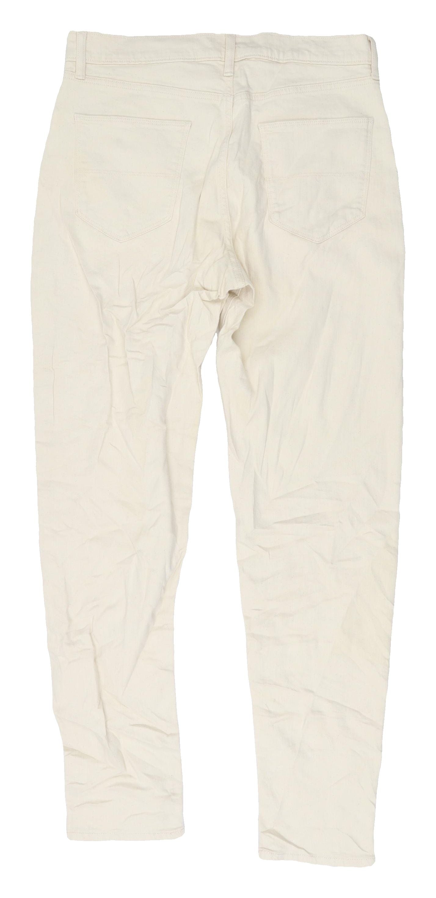 Marks and Spencer Men's Beige Straight Jeans 32 Regular Fit