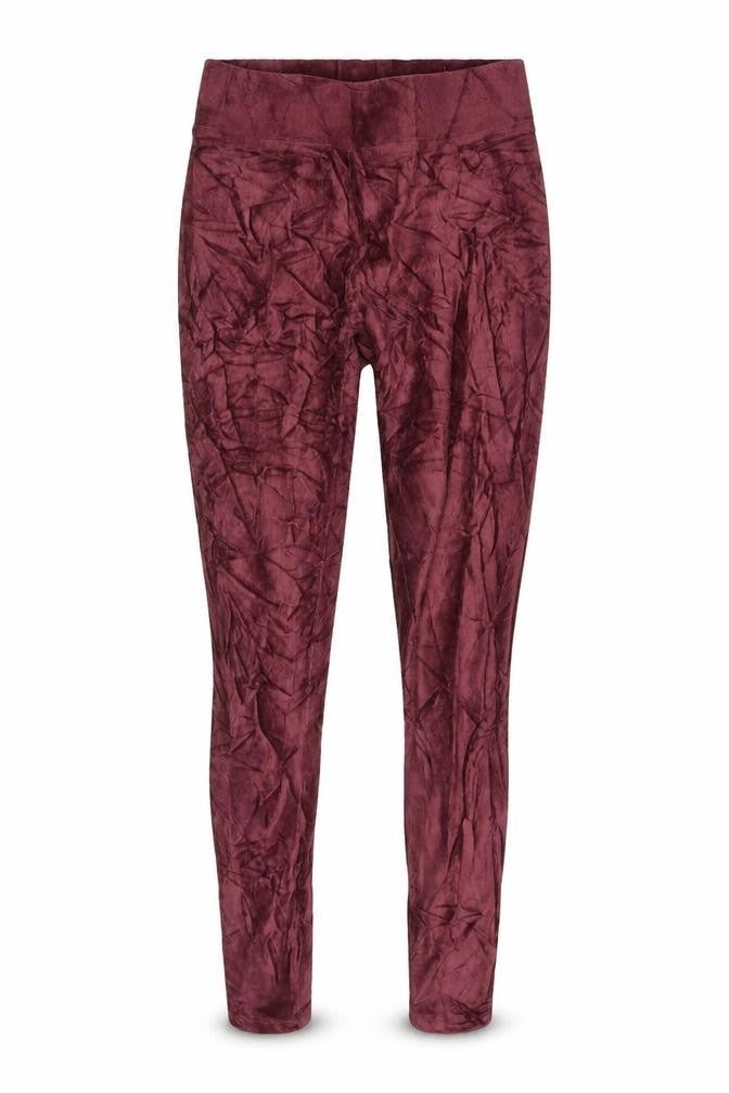 Front view of Marks & Spencer Women's Ankle Leggings, size 6, Burgundy
